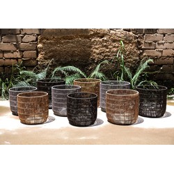 PTMD Mand Danielius - 41x41x39 cm - Polyethyleen - Zwart