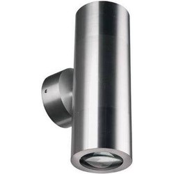 Wandlamp buiten cilinder grijs 196mm hoog GU10