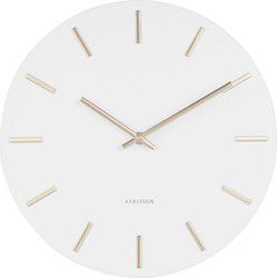 Wandklok Charm - Wit/Goud - Ø30cm