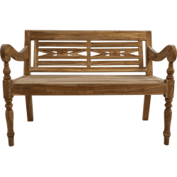 HSM Collection-Tuinbank 2 Zits-120x65x88/45-Naturel-Teak