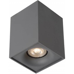 Design plafondspot LED wit, grijs vierkant 4,5W GU10