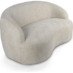 PTMD Bohne Cream 9901 nanci fabric 2 seater sofa