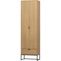 WOOOD Silas Hoge Kast - Eiken - Melamine - 210x60x36