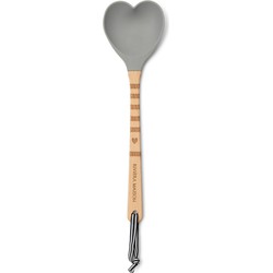 Riviera Maison Pollepel hout - With Love Cooking Spoon - Grijs