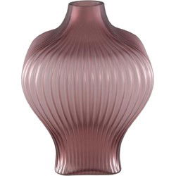 PTMD Vaas Halde - 23x23x30 cm - Glas - Paars