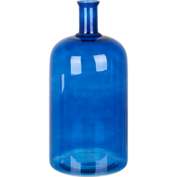 Beliani KORMA - Bloemenvaas-Blauw-Glas