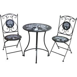 AnLi-Style Outdoor- Bistroset Marlin Zwart