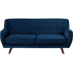 BODO - Driezitsbank - Marineblauw - Fluweel