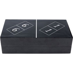 Kare Decofiguur Domino Black 24x7cm