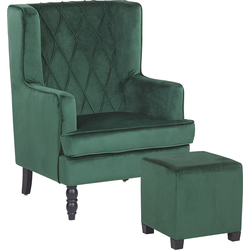SANDSET - Fauteuil - Donkergroen - Fluweel