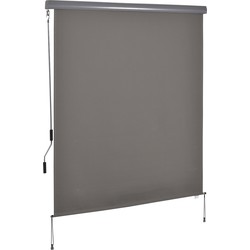 4goodz Outsunny Verticale Zonwering Verticale Luifel 160x250 cm Grijs