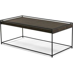 torna THIN WOOD 120 Salontafel - Zwart / Walnut