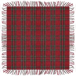 Unique Living - Tafelkleed Xmas Tartan - 90x90cm - Red