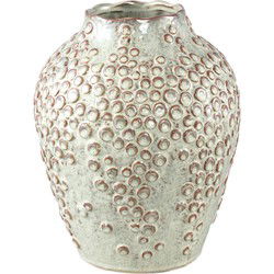 PTMD Bloempot Avis - 24x24x30 cm - Keramiek - Creme
