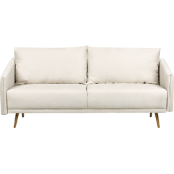 MAURA - Driezitsbank - Lichtbeige - Polyester