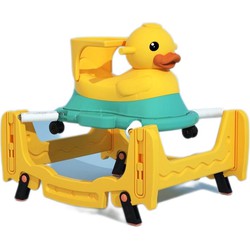 Loopstoeltje - schommelwagen -  Baby Loopwagen - Multifunctionele 4 in 1 - Geel