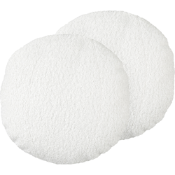 RUTABAGA - Sierkussen set van 2 - Wit -  30  cm - Teddystof