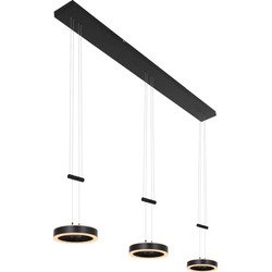 Moderne Hanglamp Aurora Zwart 3-lichts