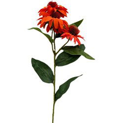 Kunstbloem rudbeckia d.oranje, 62 cm