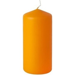 Oranje stompkaars 15 cm 45 branduren - Stompkaarsen