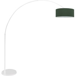 Verstelbare booglamp met groene kap Steinhauer Sparkled Light Groen