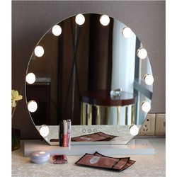 Make up spiegel met LED verlichting -  Touchdimmer - Agoedilla Ø48 cm