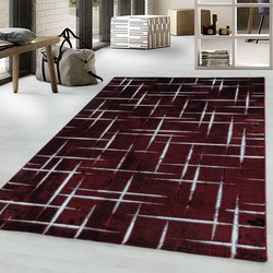 Tapijtenloods Trend Design Laagpolig Vloerkleed Rood- 120x170 CM