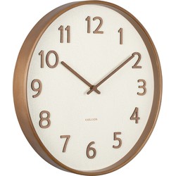 Wall clock Pure wood grain