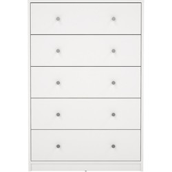 Ladekast met 5 lades wit H108,1 cm  LISE