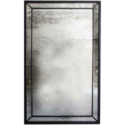 PTMD Djay Antieke Spiegel - 74 x 2,5 x 120 cm - Glas/metaal - Zwart