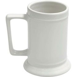 Bierpul - keramiek - 530 ml - wit - oktoberfest pul - Bierglazen