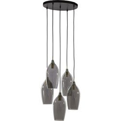 Light & Living - Hanglamp LUKARO - Ø45x36cm - Grijs