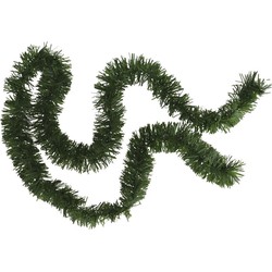 Kerstslinger - glitter groen - folie - 180 x 7 cm - kerstboom versiering/guirlandes - Kerstslingers