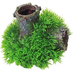Plastic Green Moss op gezonken buis met uitstromer 11 cm - Gebr. de Boon