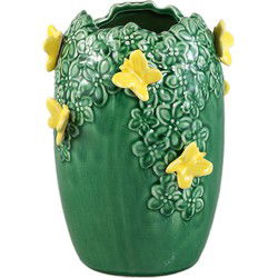 PTMD Bloempot Blyth - 17x17x20 cm - Keramiek - Groen