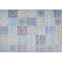 INKAYA - Laagpolig vloerkleed - Lichtgrijs - 160 x 230 cm - Polyester