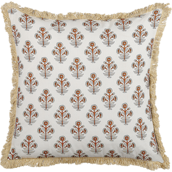 OMORIKA  - Sierkussen - Lichtbeige - 45 x 45 cm - Katoen