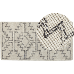 URLA  - Vloerkleed - Lichtbeige - 80 x 150 cm - Wol