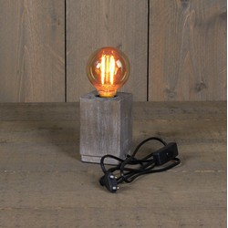 Tafellamp hout 8 x 12 cm E27