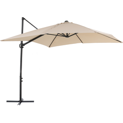 Beliani MONZA II - Cantilever parasol-Beige-Polyester