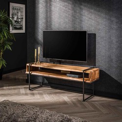 Hoyz Collection - TV-meubel Edge Open Vak - Acaciahout - 135cm