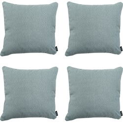 Madison -  Sierkussen Silver canvas eco+ - Ca. 50x50 cm - Set van 4