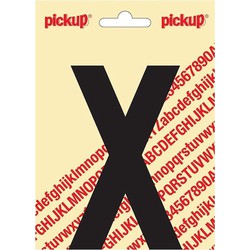Plakletter Nobel Sticker zwarte letter X - Pickup