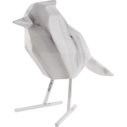 Present Time - Beeld Bird Large Marble - Wit