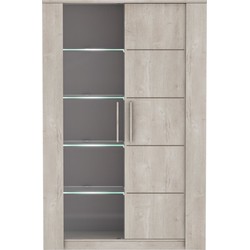 Dressoir 2 Deuren Eiken Decor L114 x H175,8 cm - Antibes