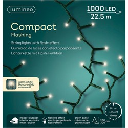 Christmas lights Compact Flash warm white outside 1000 lights - Kerstverlichting kerstboom