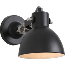 Mexlite wandlamp Cera - zwart - metaal - 7647ZW