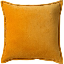 Dutch Decor CAITH - Kussenhoes 50x50 cm - 100% katoen velvet - Golden Glow - geel - Dutch Decor