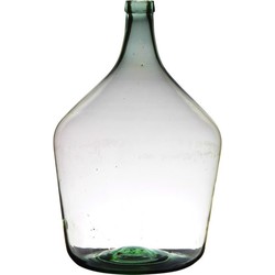 Luxe stijlvolle flessen bloemenvaas B29 x H46 cm transparant glas - Vazen