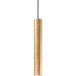 Ideal Lux Look Hanglamp - Moderne Gouden Hanglamp van Metaal - 6 x 6 x 140 cm - GU10 Fitting